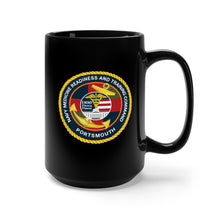 Load image into Gallery viewer, Black Mug 15oz - Navy - Navy Medicine Readiness and Training Command - Portsmouth wo Txt X 300