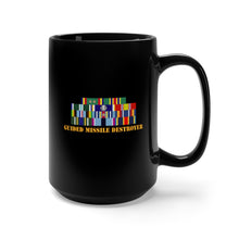 Load image into Gallery viewer, Black Mug 15oz - Navy - Destroyer - USS John S McCain - Ships Ribbons ONLY V1