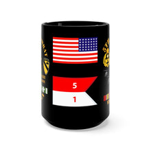 Load image into Gallery viewer, Black Mug 15oz - Army - 1st Battalion, 5th Cavalry (Air Cav) Vietnam Veteran