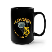 Load image into Gallery viewer, Black Mug 15oz - Army - US Paratrooper - 91st Cavalry Regiment X 300