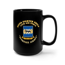 Load image into Gallery viewer, Black Mug 15oz - AAC - 332 FG - 12th AF - Tuskegee Airmen X 300