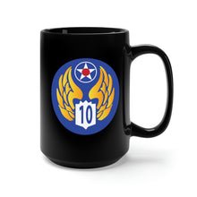 Load image into Gallery viewer, Black Mug 15oz - SSI - AAF - 10th Air Force wo Txt X 300
