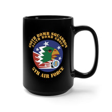 Load image into Gallery viewer, Black Coffee Mug 15oz - SSI - AAF - 5th AF - 345th BG - 498th Bomb Squadron X 300