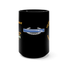 Load image into Gallery viewer, Black Mug 15oz - 1st Battalion, 28th Infantry Regiment, 1st Infantry Division with CIB Vietnam Veteran