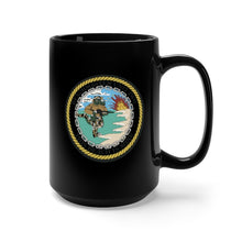 Load image into Gallery viewer, Black Mug 15oz - Navy - Beachmaster Unit Two (BMU-2) wo Txt X 300