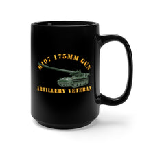 Load image into Gallery viewer, Black Mug 15oz - Army - M107 - 175mm Gun - Artillery Veteran