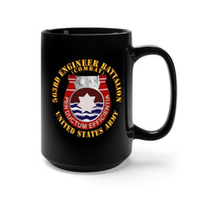 Load image into Gallery viewer, Black Mug 15oz - Army - 563rd Engineer Battalion - DUI - Combat - US Army X 300