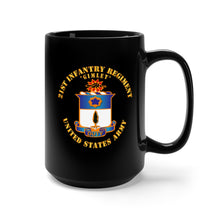 Load image into Gallery viewer, Black Mug 15oz - Army - 21st Infantry Regt - Gimlet