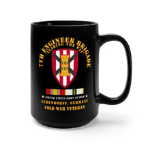 Load image into Gallery viewer, Black Mug 15oz - Army - 7th Engineer Bde - SSI - 1969 Ludendorff, Germany w COLD War Svc X 300