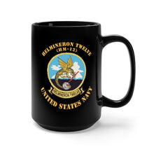 Load image into Gallery viewer, Black Mug 15oz - Navy - Helmineron Twelve (HM-12) X 300