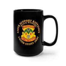 Load image into Gallery viewer, Black Mug 15oz - Army - 528th Support Battalion - DUI - Black Daggers X 300