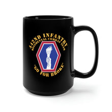 Load image into Gallery viewer, Black Mug 15oz - Army - 442nd Infantry Regimental Combat Team X 300