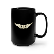 Load image into Gallery viewer, Black Mug 15oz - Army - Aviator - Pilot Badge wo Txt