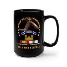 Load image into Gallery viewer, Black Mug 15oz - Armoured Vehicle Launcher Bridge (AVLB) - Launching - w Germany Tab - COLD WAR VET X 300