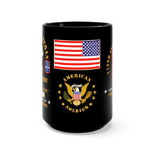 Load image into Gallery viewer, Black Mug 15oz - Army - 172nd Infantry Brigade, Ft. Richardson, AK with Cold War Ribbons