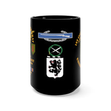 Load image into Gallery viewer, Black Coffee Mug 15oz - Army - Afghanistan War Veteran - 2nd Battalion, 28th Infantry Regiment, 1st Infantry Division with Combat Infantryman Badge