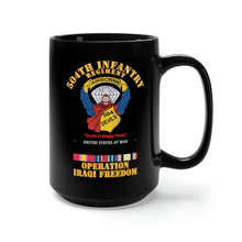 Load image into Gallery viewer, Black Mug 15oz - Army - 504th Infantry Regiment - Devils - OIF X 300