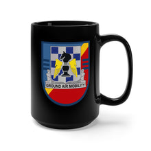 Load image into Gallery viewer, Black Mug 15oz - Army - 3rd Bn (General Support), 82nd Aviation Regiment Flash w DUI wo Txt