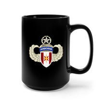 Load image into Gallery viewer, Black Mug 15oz - Army - 44th Medical Brigade w Master Airborne