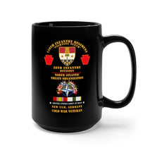 Load image into Gallery viewer, Black Mug 15oz - Army - 110th Infantry Regiment - 28th Inf Div, NATO - New Ulm, Germany w COLD SVC X 300