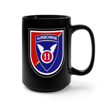 Load image into Gallery viewer, Black Mug 15oz - Army - Flash w DUI - 2nd Infantry Brigade Combat Team (Airborne) - 11th Airborne Div X 300