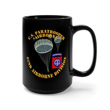Load image into Gallery viewer, Black Mug 15oz - Army - US Paratrooper - 82nd wo Shadow