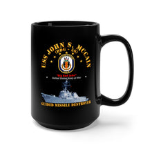 Load image into Gallery viewer, Black Mug 15oz - Navy - Destroyer - USS John S McCain - Ship