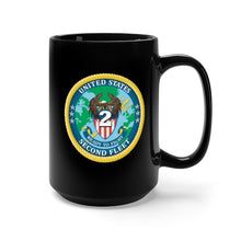 Load image into Gallery viewer, Black Mug 15oz - Navy - United States Second Fleet wo Txt X 300