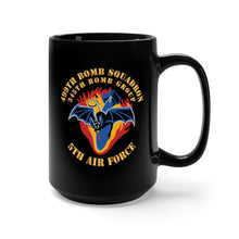 Load image into Gallery viewer, Black Coffee Mug 15oz - SSI - AAF - 5th AF - 345th BG - 499th Bomb Squadron X 300
