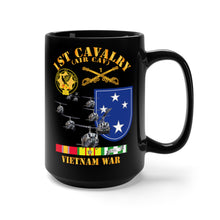 Load image into Gallery viewer, Black Mug 15oz - Army - 1st Cavalry (Air Cav) - 23rd Infantry Division w SVC