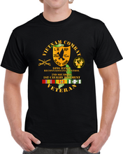 Load image into Gallery viewer, Army - Vietnam Combat Veteran - 2nd Squadron, 1st Cav Regt Lrrp - Black Hawk W Vn Svc Classic T Shirt