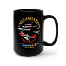 Load image into Gallery viewer, Black Mug 15oz - Army - AAC - 332nd Fighter Group - Red Tails - Protect Force