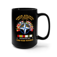 Load image into Gallery viewer, Black Mug 15oz - Army - NATO - Preventing War - COLD SVC X 300