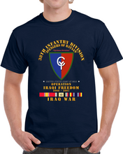 Load image into Gallery viewer, Army - 38th Infantry Division - W Iraq Svc Ribbons - Oif Classic T Shirt