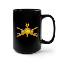 Load image into Gallery viewer, Black Mug 15oz - Army - 3rd Bn 34th Armor - Armor Branch wo Txt