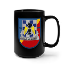 Load image into Gallery viewer, Black Mug 15oz - Army - 1st Bn (Attack) - 82nd Aviation Regiment Flash w DUI wo Txt