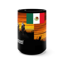 Load image into Gallery viewer, Black Mug 15oz - Proud Southwestern Vaqueros on Parade
