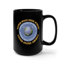 Load image into Gallery viewer, Black Mug 15oz - NAVWAR Space Field Activity X 300