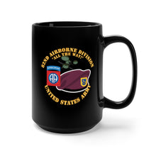 Load image into Gallery viewer, Black Mug 15oz - Army - 82nd Airborne Div - Beret - Mass Tac - Maroon - 504th Infantry Regiment