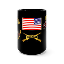 Load image into Gallery viewer, Black Mug 15oz - Army - F Company, 425th Long Range Surveillance (RANGER)