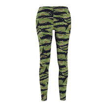 Load image into Gallery viewer, Women's Cut & Sew Casual Leggings - Vietnam Military Tiger Stripe Jungle Camouflage