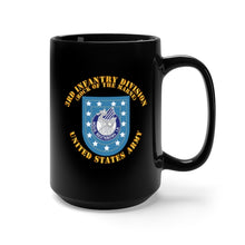 Load image into Gallery viewer, Black Mug 15oz - Army - 3rd Infantry Div Flash w DUI - Rock of the Marne