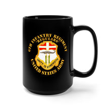 Load image into Gallery viewer, Black Mug 15oz - Army - 6th Infantry Regiment - Regulars