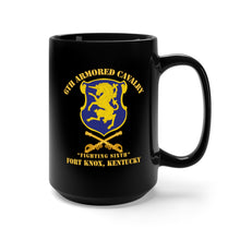 Load image into Gallery viewer, Black Mug 15oz - Army - 6th ACR w Cav Br Ft Knox Kentucky