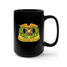 Load image into Gallery viewer, Black Mug 15oz - Army - Quartermaster Corps Regiment wo Txt