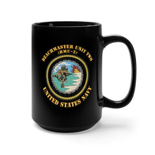 Load image into Gallery viewer, Black Mug 15oz - Navy - Beachmaster Unit Two (BMU-2) X 300