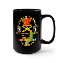 Load image into Gallery viewer, Black Mug 15oz - Army - Vietnam Combat Veteran w 101st Airborne Div (DIVARTY) w DUI - VN SVC X 300