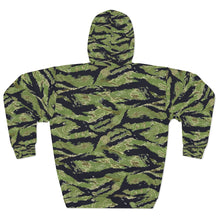 Load image into Gallery viewer, AOP Unisex Pullover Hoodie - Military Tiger Stripe Jungle Camouflage