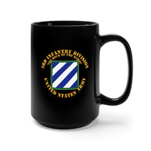 Load image into Gallery viewer, Black Mug 15oz - Army - 3rd ID - The Rock of the Marne
