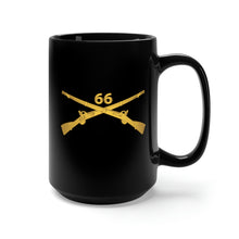 Load image into Gallery viewer, Black Mug 15oz - Army - 66th Infantry Regiment - Infantry Br X 300